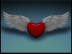 Heart with Wings Screensaver