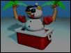 Snowman in Cooler Screensaver