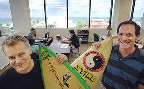 Myk Willis, left, Bill Madden, right, mVisible Technologies, Inc.